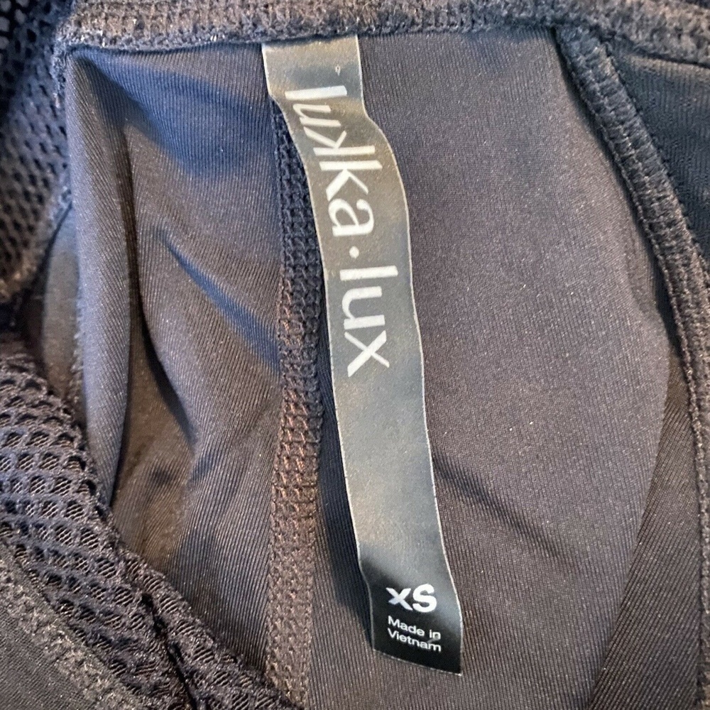 Lukka Lux Womens Black Stretch Leggings with Pockets Size XS - Picture 6 of 7